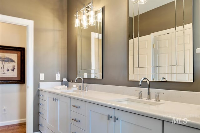 1640 S 5th W, Mountain Home, ID 83647 - full bath featuring double vanity and baseboards