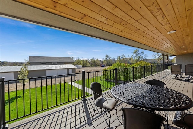 1640 S 5th W, Mountain Home, ID 83647 - wooden terrace featuring a yard