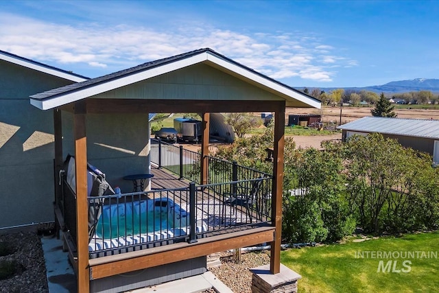 1640 S 5th W, Mountain Home, ID 83647 - deck with a mountain view