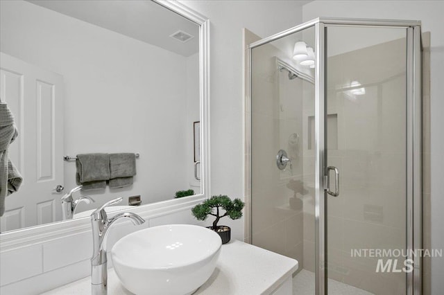 66 W Colchester Dr, Eagle, ID 83616 - full bath with a stall shower and vanity