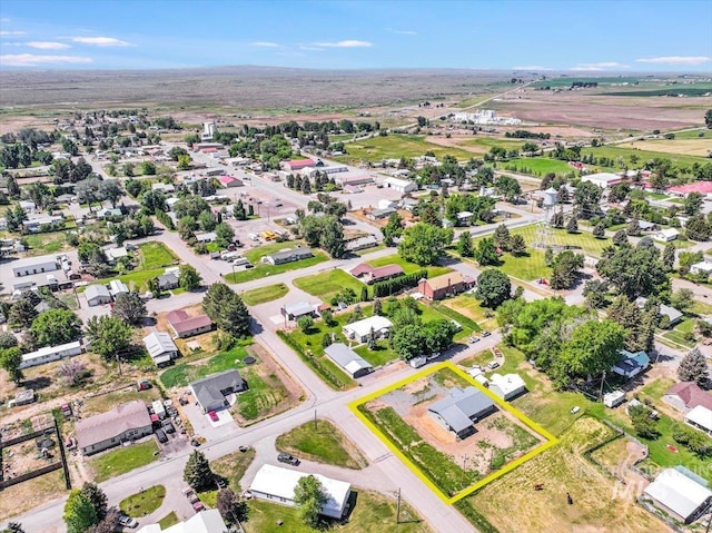 180 E Elmore, Richfield, ID 83349 - aerial view of property and surrounding area featuring property boundaries highlighted