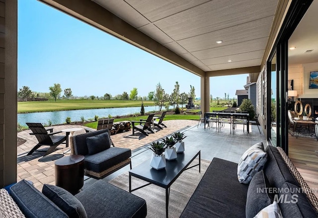 11801 W Reining Horse Ln, Kuna, ID 83634 - view of patio / terrace featuring an outdoor hangout area