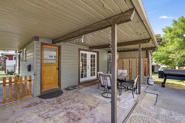 168 W Heyburn Ave, Twin Falls, ID 83301 - view of patio / terrace with french doors and outdoor dining area