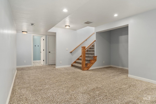 200 W Commons Rd, Idaho Falls, ID 83401 - carpeted spare room featuring stairs and recessed lighting