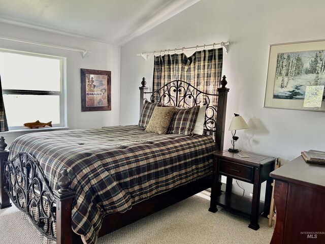 76 Rogers Ln, Mccall, ID 83638 - carpeted bedroom with vaulted ceiling