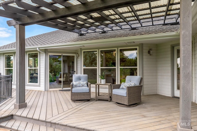 4335 W Quail Ridge Dr, Boise, ID 83703 - wooden terrace featuring a pergola