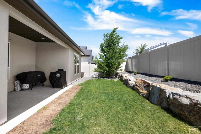 view of yard featuring a patio