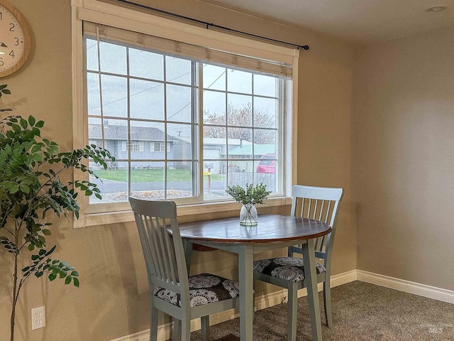 view of dining space