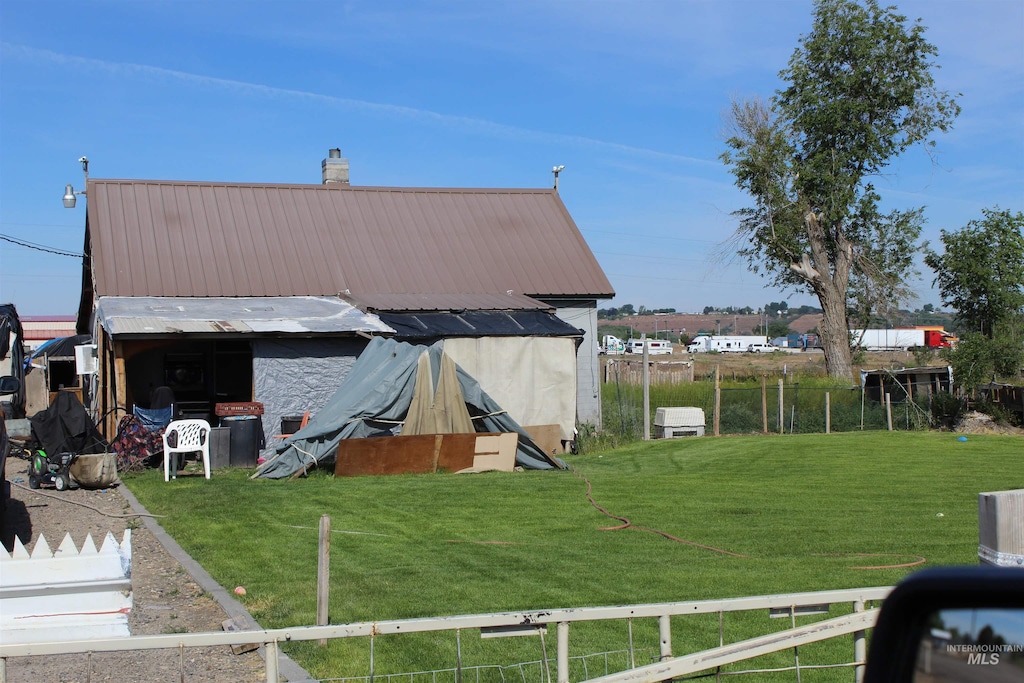 exterior space with an outdoor structure