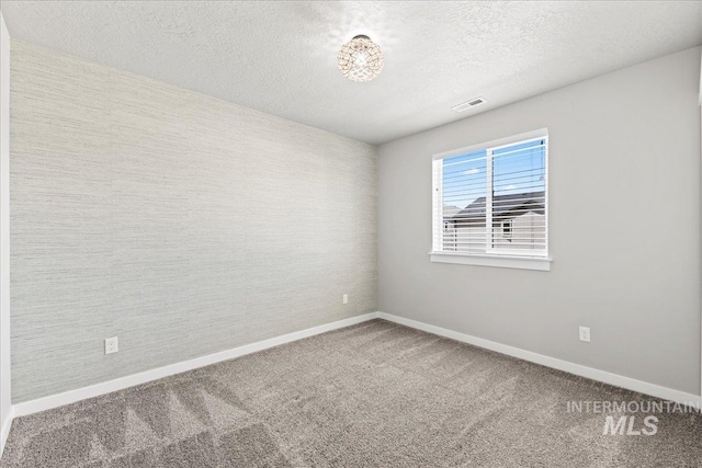 4084 E Blueberry St, Meridian, ID 83642 - spare room featuring baseboards, carpet flooring, and a textured ceiling