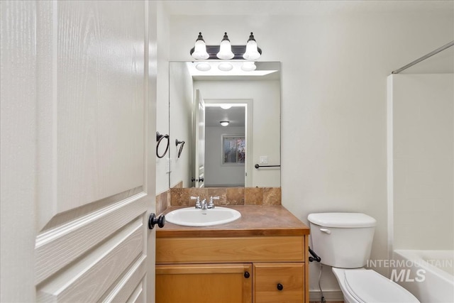 1280 W Bacall St, Meridian, ID 83646 - full bathroom with vanity, toilet, and  shower combination