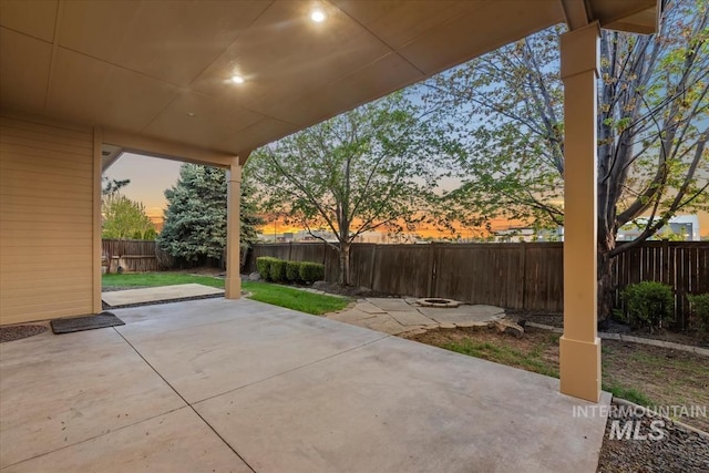 1280 W Bacall St, Meridian, ID 83646 - view of patio with a fenced backyard