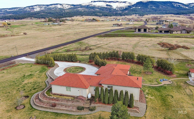 186 Ridgeview Dr, Grangeville, ID 83530 - birds eye view of property with a rural view and a mountain view