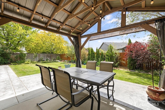 2023 E Wrightwood Dr, Meridian, ID 83642 - view of patio / terrace with outdoor dining area