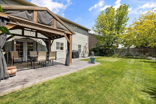 2023 E Wrightwood Dr, Meridian, ID 83642 - view of yard featuring a gazebo and a patio