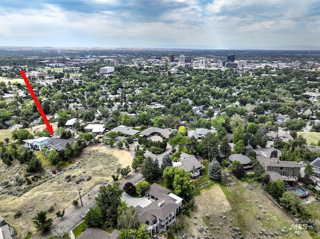 352 N Panorama Pl, Boise, ID 83702 - aerial overview of property's location with nearby suburban area