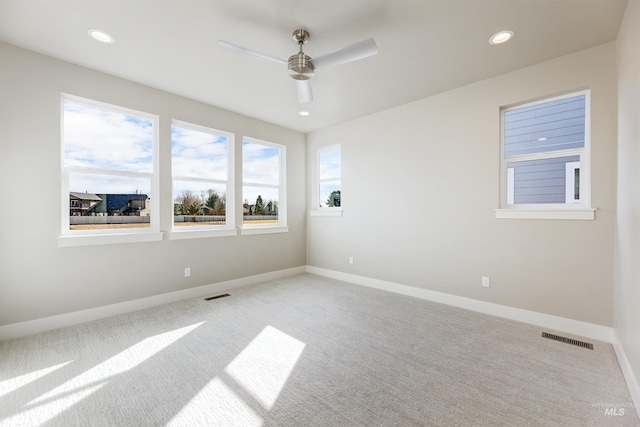 2330 E Monhegan Dr, Eagle, ID 83616 - carpeted spare room featuring ceiling fan, recessed lighting, and baseboards
