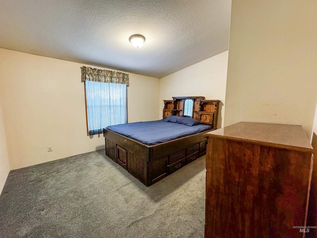 664 Lawrence Ln, Weiser, ID 83672 - bedroom with light colored carpet, a textured ceiling, and vaulted ceiling