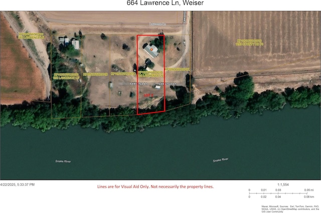 664 Lawrence Ln, Weiser, ID 83672 - aerial view of property's location