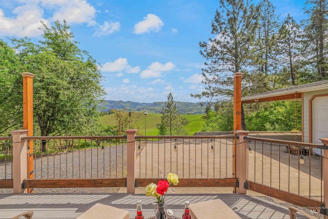 1745 Gibler Rd, Kamiah, ID 83536 - wooden terrace with a mountain view