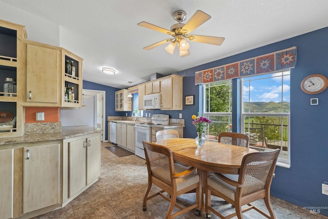 1745 Gibler Rd, Kamiah, ID 83536 - dining space with a ceiling fan