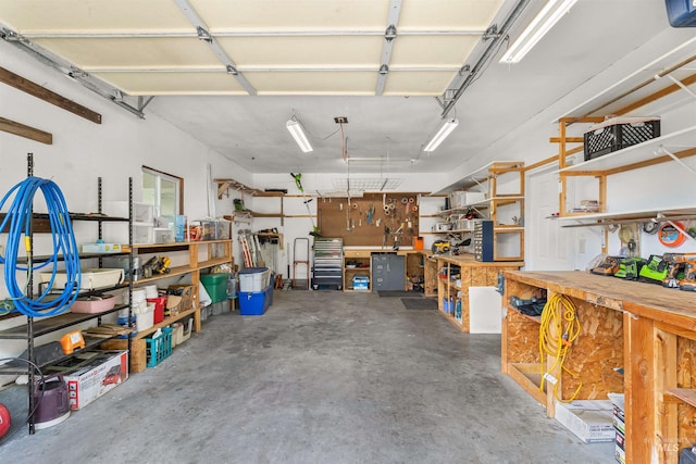 1745 Gibler Rd, Kamiah, ID 83536 - garage featuring a workshop area
