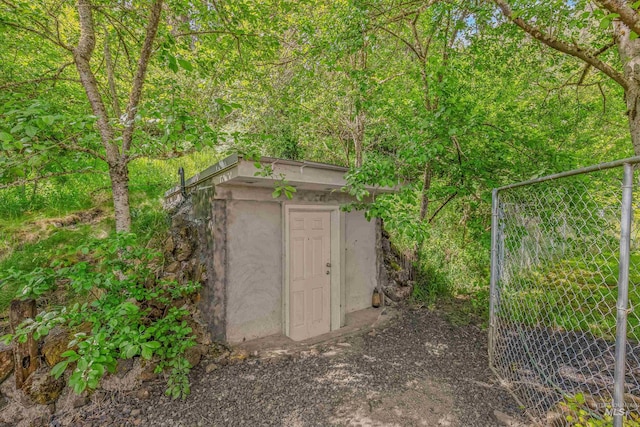 1745 Gibler Rd, Kamiah, ID 83536 - view of shed featuring a forest view