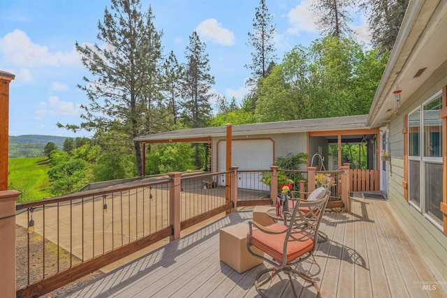 1745 Gibler Rd, Kamiah, ID 83536 - deck with an attached garage