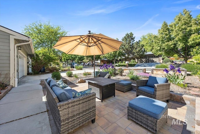 1803 E Danmor Dr, Boise, ID 83712 - view of patio featuring an outdoor hangout area