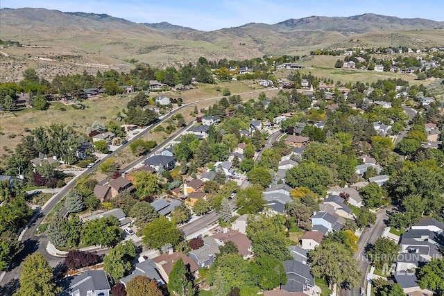 1803 E Danmor Dr, Boise, ID 83712 - aerial view of property and surrounding area with mountains and nearby suburban area