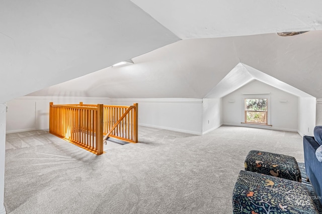 4997 N Brookside Ln, Boise, ID 83714 - additional living space with carpet flooring, vaulted ceiling, and baseboards