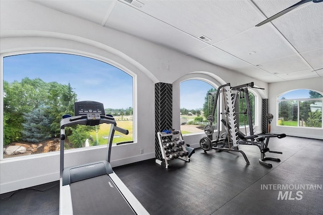 view of exercise room