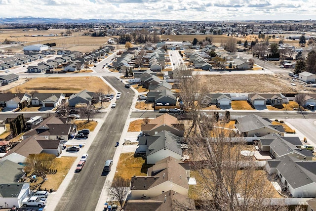 aerial view featuring a residential view