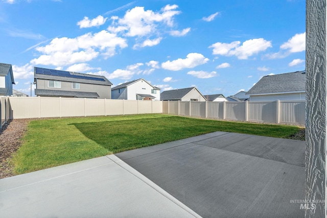 view of yard with a patio