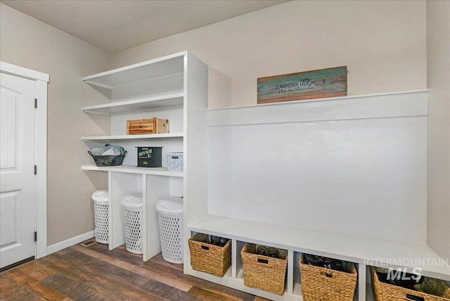 628 Pioneer Mountain Loop, Jerome, ID 83338 - mudroom featuring dark wood finished floors and baseboards