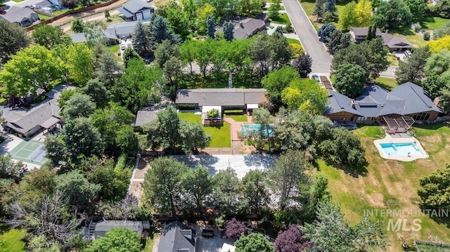 3752 Lancer Way, Boise, ID 83713 - aerial view of residential area featuring a pool