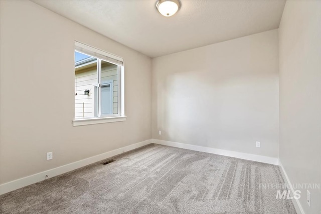 spare room featuring carpet floors