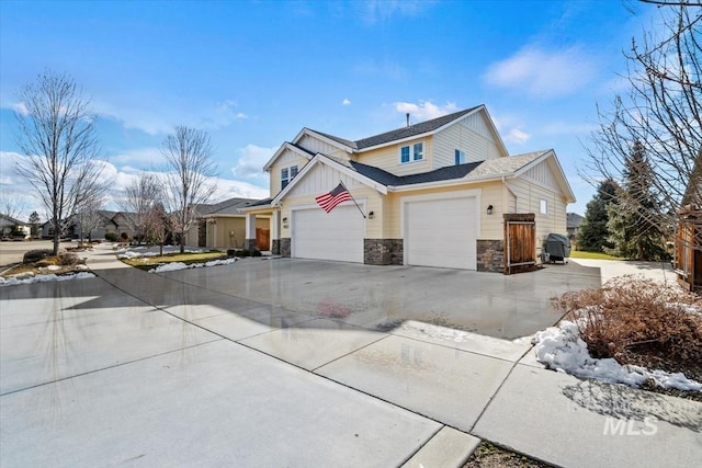 view of home's exterior featuring a garage