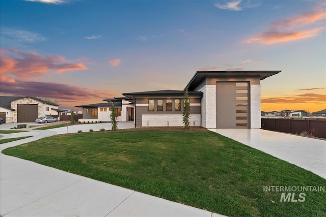 9891 W Napier Ct, Star, ID 83669 - view of front facade with driveway and an attached garage