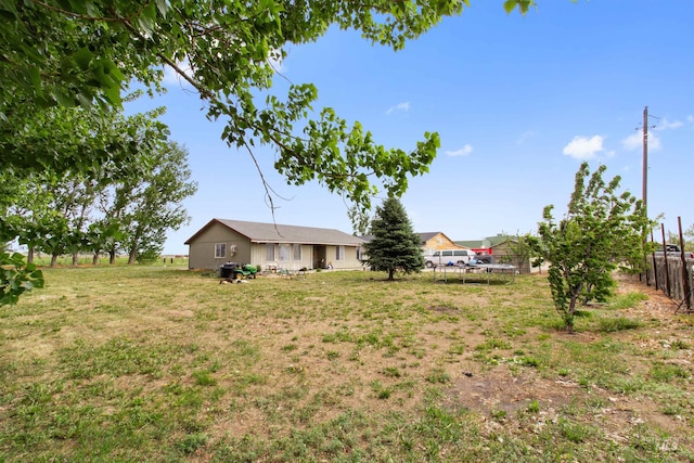 27410 Peckham Rd, Wilder, ID 83676 - view of yard with a trampoline and fence