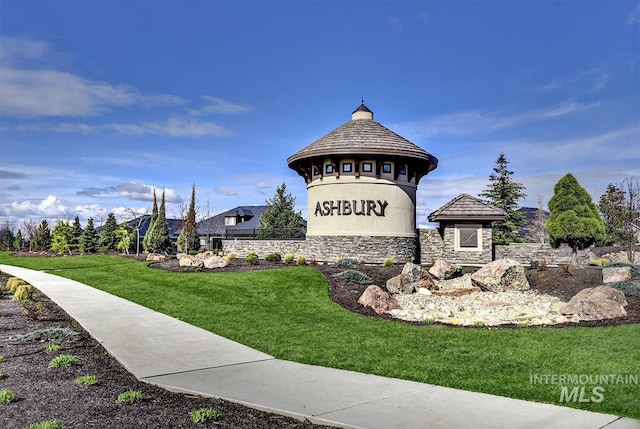 3061 S Fox Run Ave, Eagle, ID 83616 - community sign with a lawn