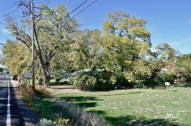 view of community featuring a lawn