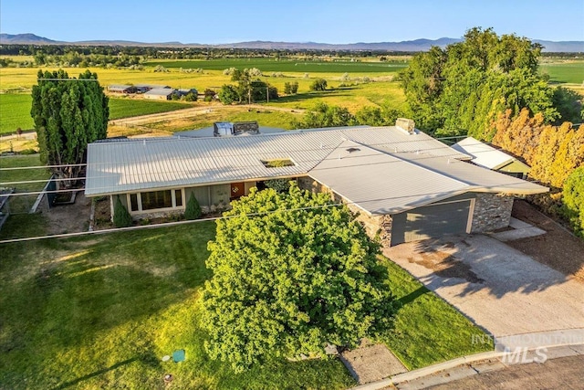 2401 Terrace Dr, Caldwell, ID 83605 - overview of rural landscape with a mountain backdrop