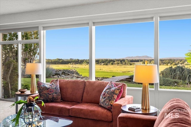 2401 Terrace Dr, Caldwell, ID 83605 - sunroom featuring a mountain view and a rural view