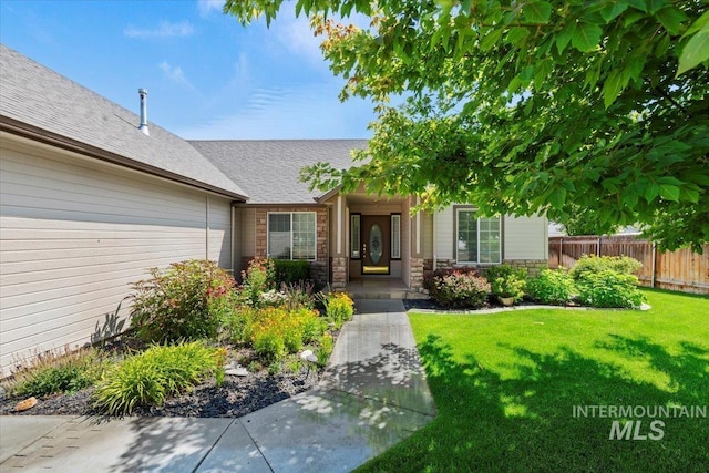 3314 S Raintree, Nampa, ID 83669 - entrance to property featuring stone siding