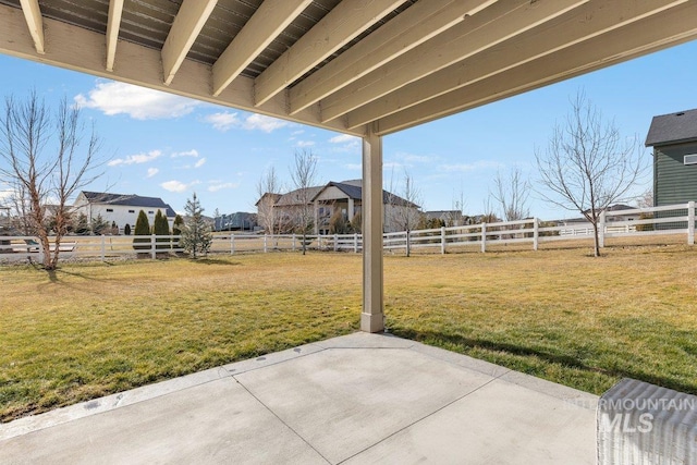 view of patio / terrace with a fenced backyard