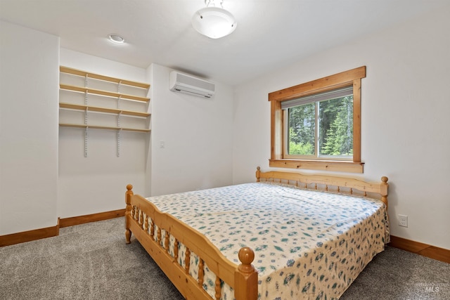 1649 Bear Trl, Donnelly, ID 83615 - carpeted bedroom with a wall unit AC, a closet, and a spacious closet