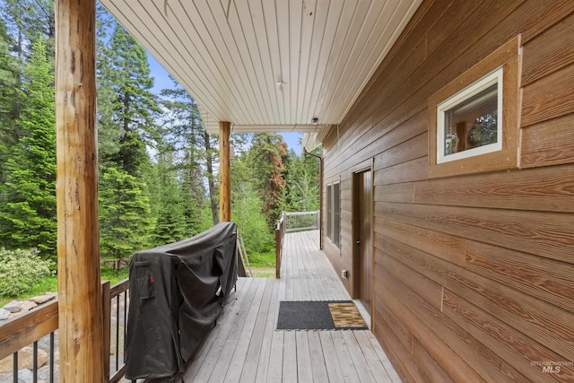 1649 Bear Trl, Donnelly, ID 83615 - view of wooden terrace