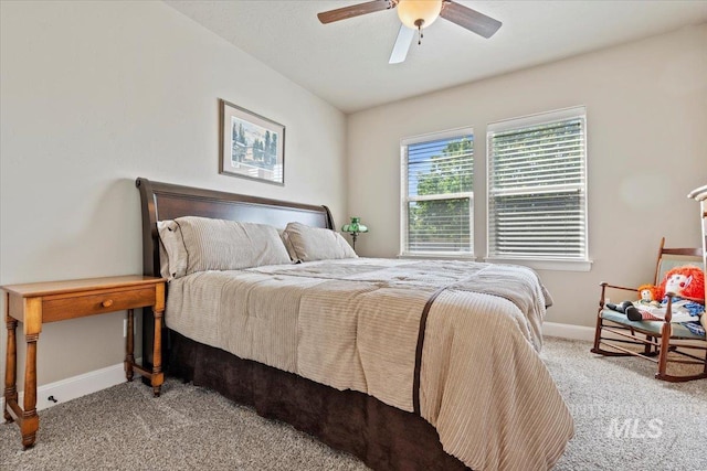 2706 E Rochester Ct, Meridian, ID 83646 - bedroom with carpet, baseboards, and ceiling fan