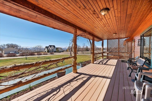 view of wooden terrace